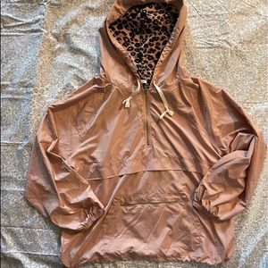 Pink Leopard Windbreaker